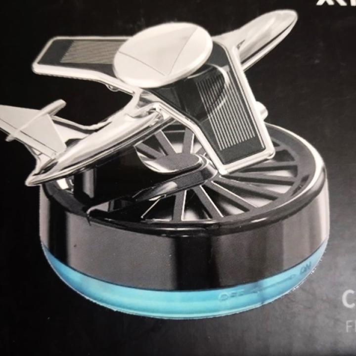 Solar-Powered Aeroplane Model Car Aroma Diffuser with Extra 10 ML Fragrance Aroma - Enjoy Freshness On-The-Go!